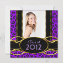 Search for leopard graduation invitations Gold