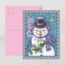Search for happy snowman postcards Merry christmas
