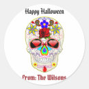Search for day of the dead skull stickers Dia de los muertos