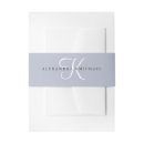 Search for dusty blue invitation belly bands Classic