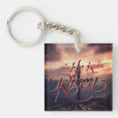 Search for religious easter square key rings He is risen