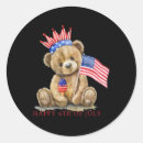Search for patriotic bear stickers Stars and stripes