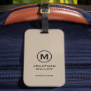 Search for black luggage tags Monogram monogrammed