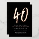 Search for fun 40th birthday invitations Elegant