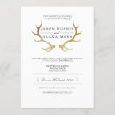 Search for deer antler wedding invitations Modern