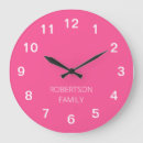 Search for hot pink clocks White numbers