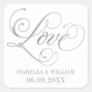 Search for silver monogram wedding stickers Script