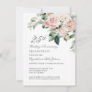 Search for elegant flower 25th anniversary invitations Floral