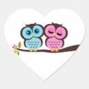 Search for owl with heart stickers Owls