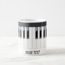 Search for piano name mugs Black and white