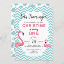 Search for pink flamingo birthday invitations Tropical