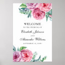 Search for pink flowers welcome wedding signs Botanical