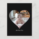 Search for heart design postcards Black and white