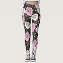 Search for black and white flowers leggings Cute