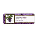 Search for with grapes return address labels Red