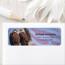 Search for bald eagle return address labels Stars and stripes