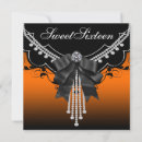 Search for sweet 16 halloween invitations Orange