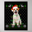 Search for jack russell posters Santa claus