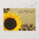 Search for sunflower wedding rsvp cards Western