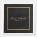 Search for black christmas napkins Gold