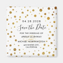 Search for gold foil save the date magnets Glitter
