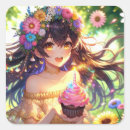 Search for large square stickers Birthday