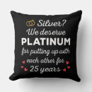 Search for 25th silver wedding anniversary cushions Couple