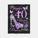 Search for 40th birthday blankets Unique
