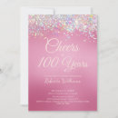 Search for cheers to 100 years invitations One hundred