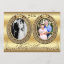 Search for pearl anniversary invitations Gold