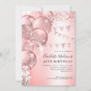 Search for pink glitter invitations Blush pink rose gold