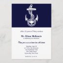 Search for nautical retirement invitations Blue