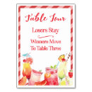 Search for four table cards Watercolor