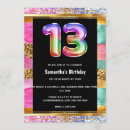 Search for fun 13th birthday invitations Thirteen
