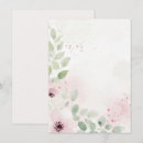 Search for blank floral wedding invitations Pink