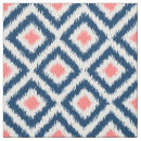 Search for coral and blue fabric Geometric