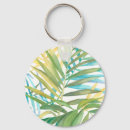 Search for green leaf key rings Watercolor