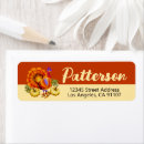 Search for cute turkey return address labels Cartoon