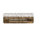 Search for wood grain return address labels Chic