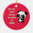 Search for panda bear christmas tree decorations Illustration