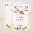 Search for bee on purple invitations Pink