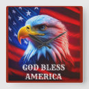 Search for american flag patriotic clocks Abstract