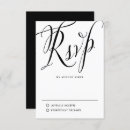 Search for rustic rsvp cards Black and white