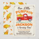 Search for pumpkin truck invitations Boy