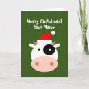 Search for cartoon cow christmas cards Cute