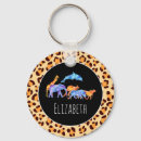 Search for wild animal key rings Watercolor