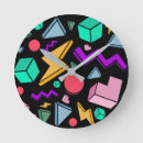 Search for retro 80s clocks Colourful