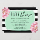 Search for mint and white baby shower invitations Elegant