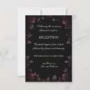 Search for burgundy black wedding invitations Gothic