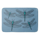 Search for dragonfly bath mats Blue